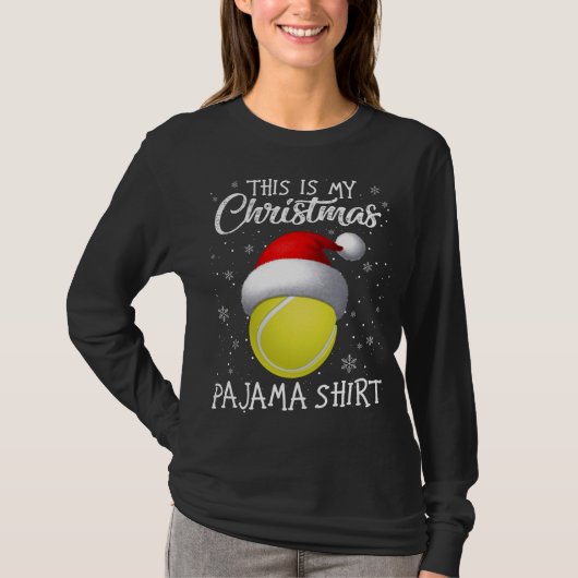 Das ist meine Weihnachts-Pajama-Tennis-Ugly-Liebe T-Shirt (Vorderseite)