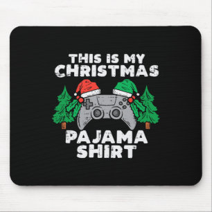 Das ist meine Weihnachts-Pajama-Videospiele Boys M Mousepad