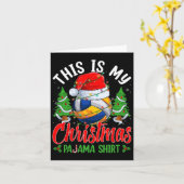 Das ist meine Weihnachts-Pajama-Volleyball-Weihnac Karte (Gelbe Blume)