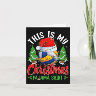 Das ist meine Weihnachts-Pajama-Volleyball-Weihnac Karte
