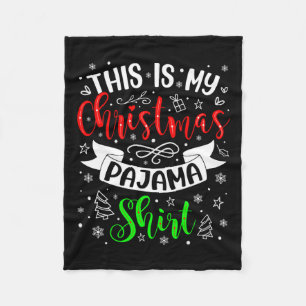Das ist meine Weihnachts-Pajama-Weihnachtsfamilie  Fleecedecke