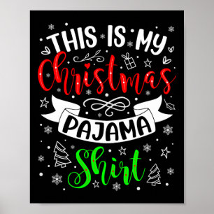 Das ist meine Weihnachts-Pajama-Weihnachtsfamilie  Poster