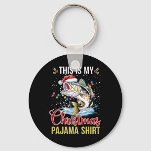 Das ist meine Weihnachts-Pajama-Weihnachtsmannmütz Schlüsselanhänger