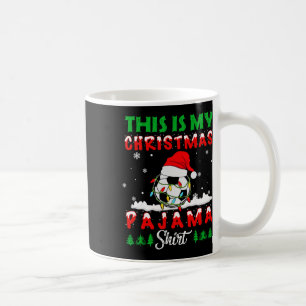 Das ist meine Weihnachts-Pyjama-Fußball-Santa-Mütz Kaffeetasse