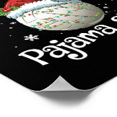 Das ist meine Weihnachtsfamilie Pajama Xmas Volley Poster (Ecke)