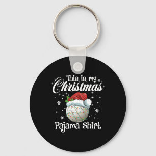 Das ist meine Weihnachtsfamilie Pajama Xmas Volley Schlüsselanhänger