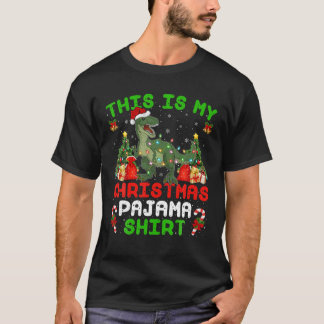 Das ist meine Weihnachtsfeier Pajama Rex Dinosaurs T-Shirt