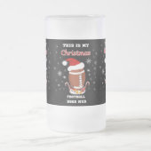 Das ist meine Weihnachtsfußball-Tasse Mattglas Bierglas (Mittel)