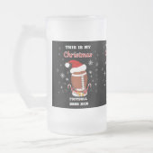 Das ist meine Weihnachtsfußball-Tasse Mattglas Bierglas (Links)