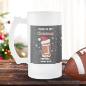 Das ist meine Weihnachtsfußball-Tasse Mattglas Bierglas