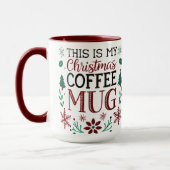 Das ist meine Weihnachtskaffee-Tasse Tasse (Links)