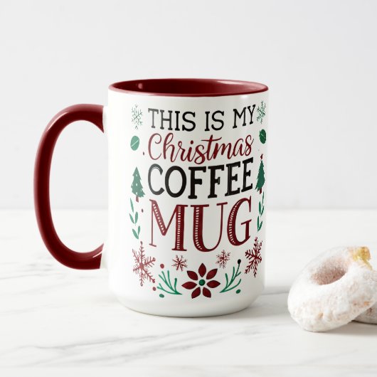 Das ist meine Weihnachtskaffee-Tasse Tasse (Mit Donut)