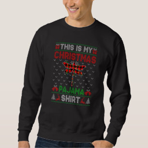 Das ist meine Weihnachtslibelle Pyjama Weihnachtsb Sweatshirt