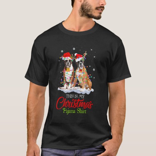 Das ist meine Weihnachtsmannmütze für Pajama Boxer T-Shirt (Vorderseite)