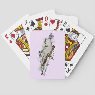 Das ist meine Zauberwand - gotische Hexenhand Spielkarten