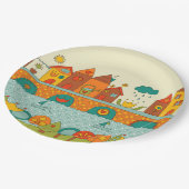 Das ist meine Zuhause Pappteller (Schrägansicht)