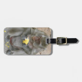 Das ist meins! ... Wild Thai Macaque Monkey Gepäckanhänger (Vorderseite horizontal)