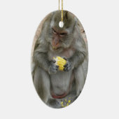 Das ist meins! ... Wild Thai Macaque Monkey Keramik Ornament (Rechts)