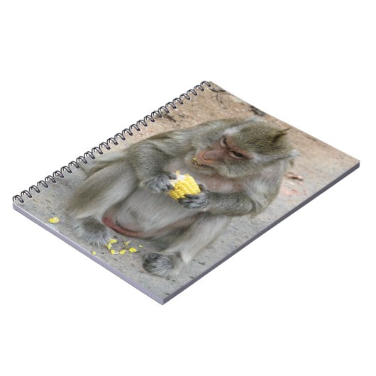 Das ist meins! ... Wild Thai Macaque Monkey Notizblock (Linke Seite)