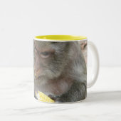 Das ist meins! ... Wild Thai Macaque Monkey Zweifarbige Tasse (VorderseiteRechts)