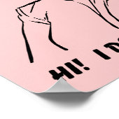 Das ist mir egal! Danke! Funny Poster Sign (Ecke)