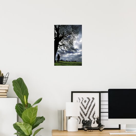 Das ist mit dem Windbaum gegangen Poster (Heimbüro)