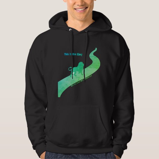 Das ist mit einem Löwen - grün und blau Hoodie (Vorderseite)