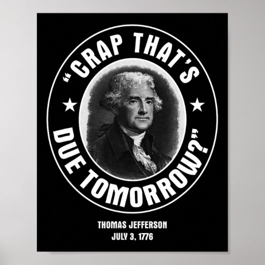 Das ist morgen wegen Shirt Poster (Vorne)