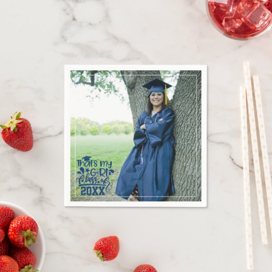 Das ist My Girl Class 20XX Foto Abschluss Serviette (Beispiel)