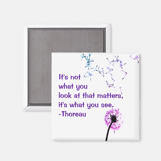 Das ist nicht das, was man sich Thoreau Magnet ans (Vorderseite/Rückseite)