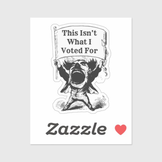 Das ist nicht das, wofür ich gestimmt habe aufkleber (Blatt)