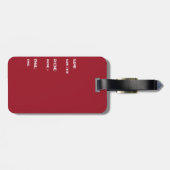 Das ist nicht die Tasche, die du suchst Gepäckanhänger (Rückseite horizontal)