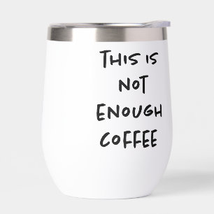 Das ist nicht genug Kaffee auf Weiß