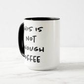Das ist nicht genug Kaffee Tasse (Vorderseite Links)