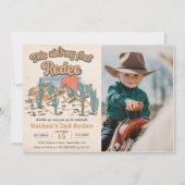 Das ist nicht mein erster Rodeo Western 2. Geburts Einladung (Vorderseite)
