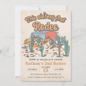 Das ist nicht mein erster Rodeo Western 2. Geburts Einladung (Vorderseite)