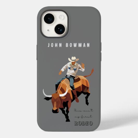 Das ist nicht mein erstes RODEO: Bull-Reiter Case-Mate iPhone Hülle (Rückseite)