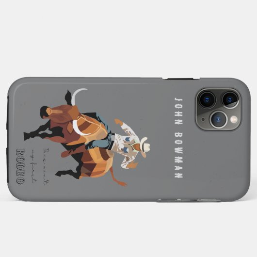 Das ist nicht mein erstes RODEO: Bull-Reiter Case-Mate iPhone Hülle (Rückseite (Horizontal))