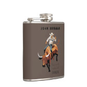 Das ist nicht mein erstes RODEO: Bull-Reiter Flachmann (Rechts)