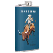 Das ist nicht mein erstes RODEO: Bull-Reiter Flachmann (Rechts)