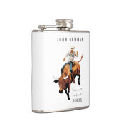 Das ist nicht mein erstes RODEO: Bull-Reiter Flachmann (Rechts)