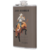 Das ist nicht mein erstes RODEO: Bull-Reiter Flachmann (Links)