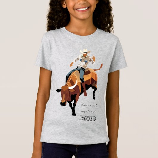 Das ist nicht mein erstes RODEO: Bull-Reiter T-Shirt (Vorderseite)