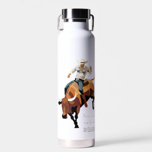 Das ist nicht mein erstes RODEO: Bull-Reiter Trinkflasche