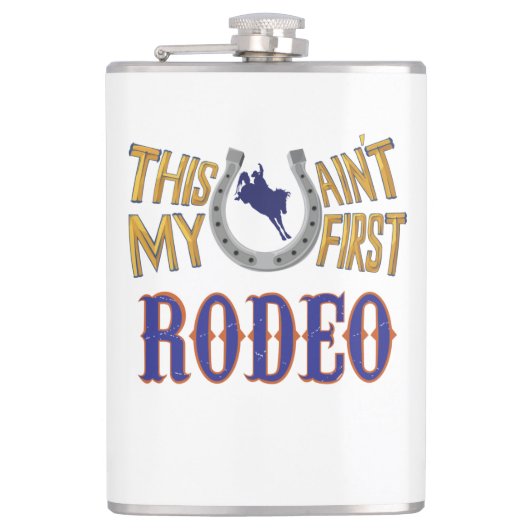 Das ist nicht mein erstes Rodeo Flachmann (Vorderseite)