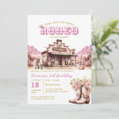 Das ist nicht mein erstes Rodeo zu meinem zweiten Einladung (Stehend Vorderseite)