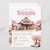 Das ist nicht mein erstes Rodeo zu meinem zweiten  Einladung (Vorne/Hinten)