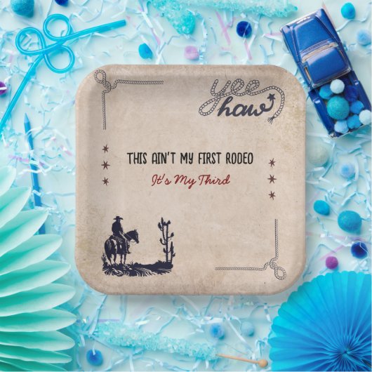 Das ist nicht meine erste Rodeo-Papierplatte Pappteller (Party)