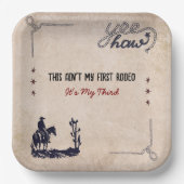 Das ist nicht meine erste Rodeo-Papierplatte Pappteller (Vorderseite)