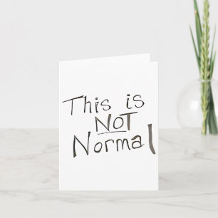Das ist nicht normal - also für die Welt Karte
